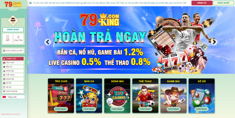 Giới thiệu đôi nét về sảnh casino tại 79King