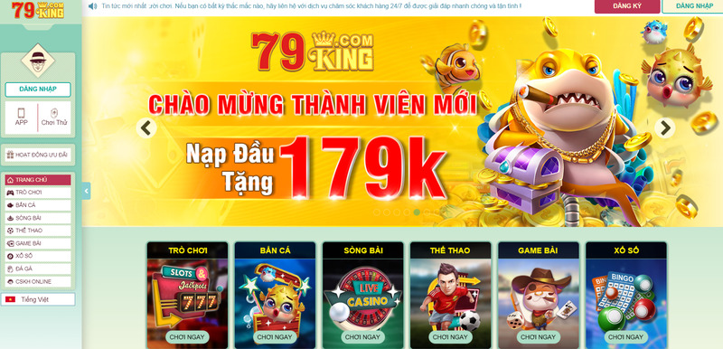 Khám phá những ưu điểm nổi trội của sảnh casino tại 79King